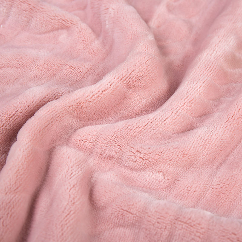 Dubbelzijdig gewoon vlak polyester flanel