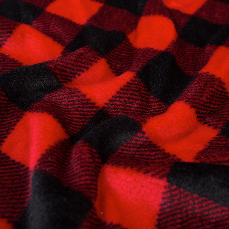 Enkelzijds gedrukt polyester flanel