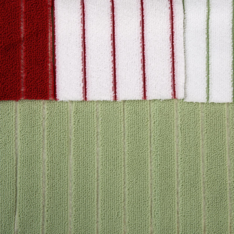 Dubbelzijdige gewone weefsel Solid Color Polyester Terry Doek