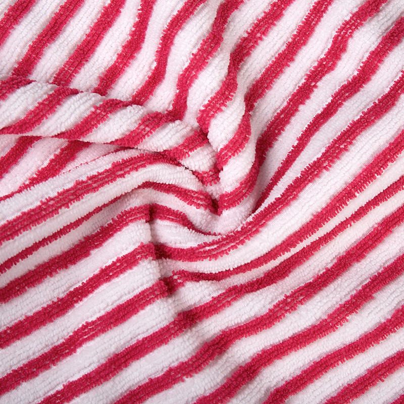 Dubbelzijdige plaid vaste kleur polyester terry doek